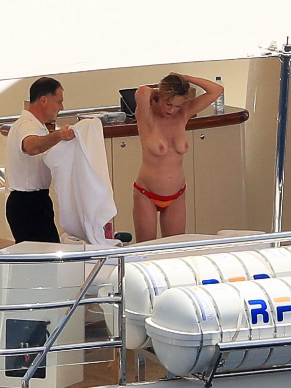 Melanie Griffith topless on a yatch in Ibiza Bikini Celebs